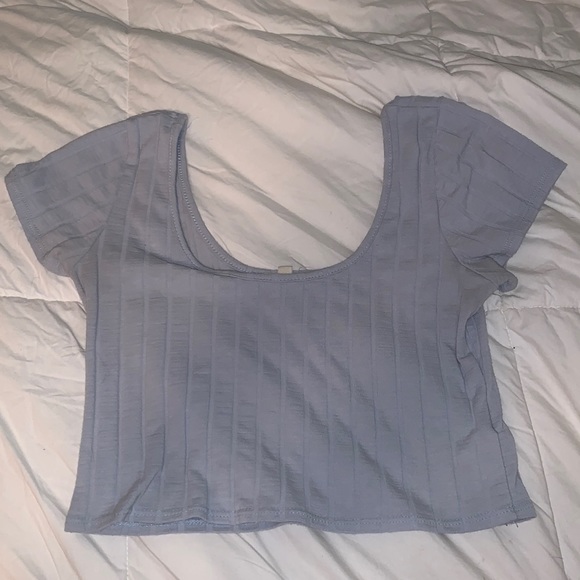 Blue crop top - Picture 1 of 2